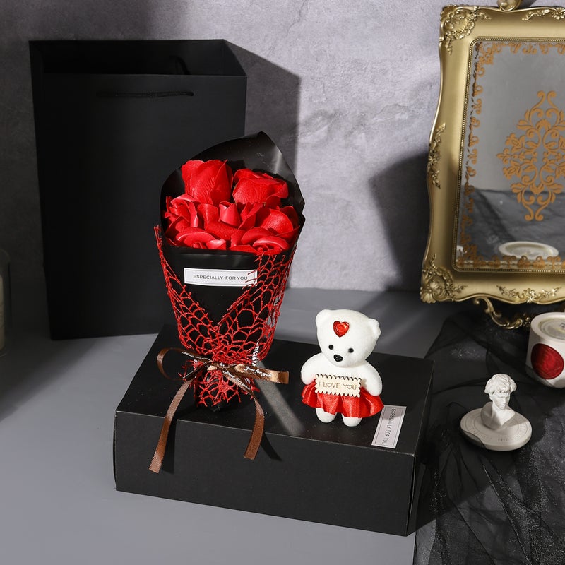 Simulated Rose Gift Box Valentine'S Day Birthday Gift Chinese Valentine'S Day Creative Gift Rose Bouquet Soap Graduation Season Bouquet - Image 5